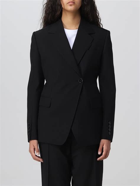 blazer nero donna burberry|burberry blazers for women.